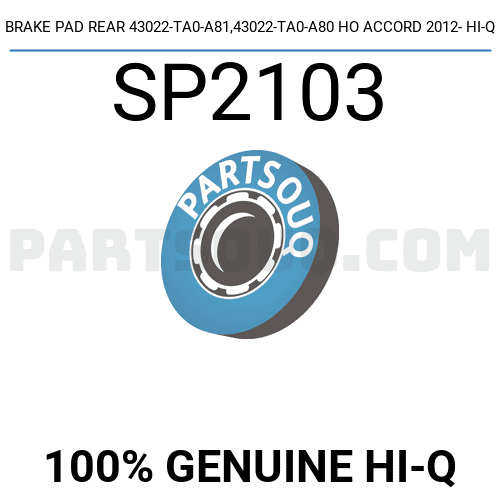 Má Phanh Sau Honda Accord Mã phụ tùng 43022TA0A80