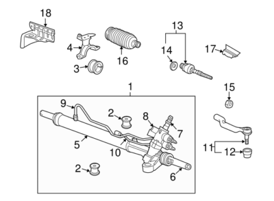 Rotuyn Lái Ngoài - L Honda Accord Mã phụ tùng 53560-TA0-A01
