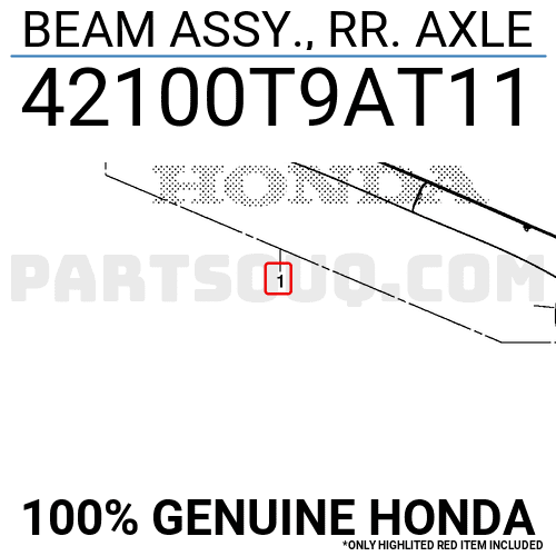 Cầu Sau Honda City Mã phụ tùng 42100T9AT11