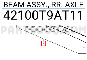 Cầu Sau Honda City Mã phụ tùng 42100T9AT11
