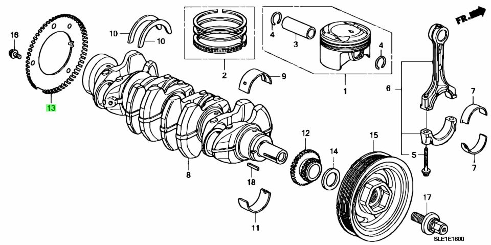 Bánh Răng Cam Honda Cr-V Mã phụ tùng 13622R40A00