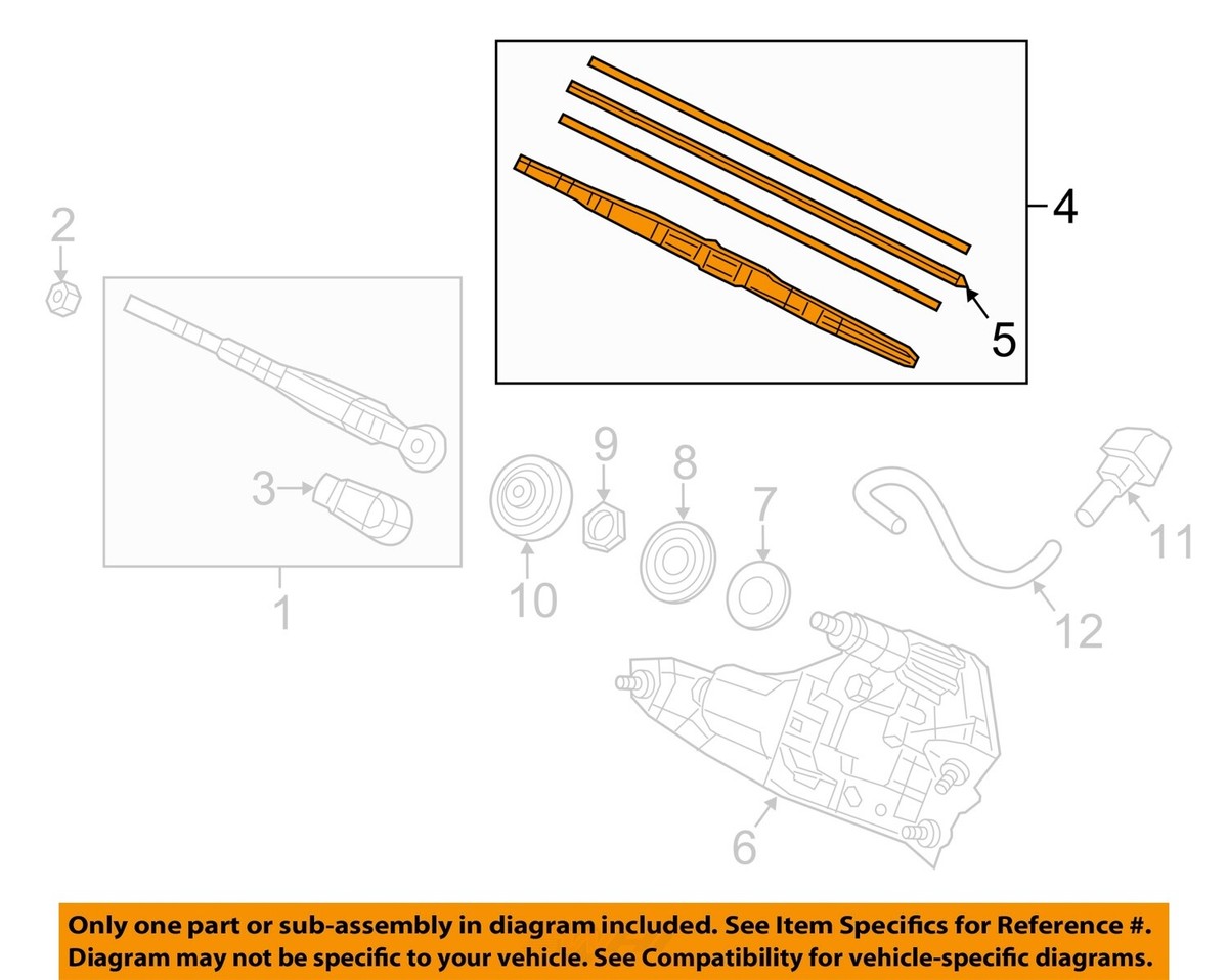 Lưỡi Gạt Mưa Sau 315 Mm Honda Cr-V Mã phụ tùng 76730T0A003