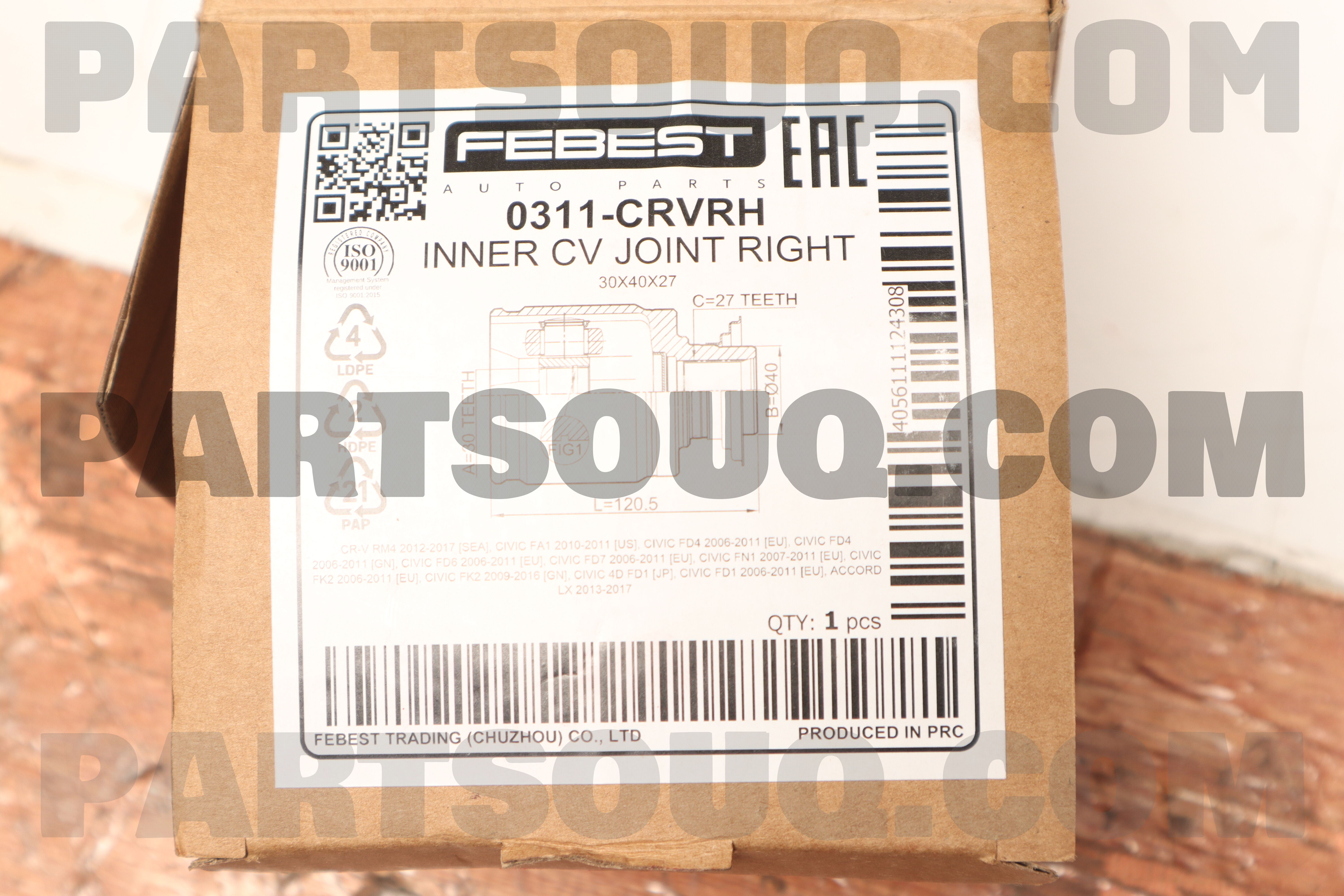 Đầu Láp Trong Honda Cr-V Mã phụ tùng 44310T0A305