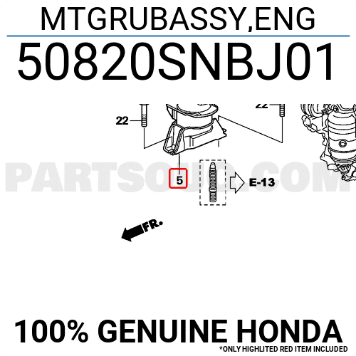 Chân Máy Thủy Lực Honda Civic OEM 50820SNBJ01
