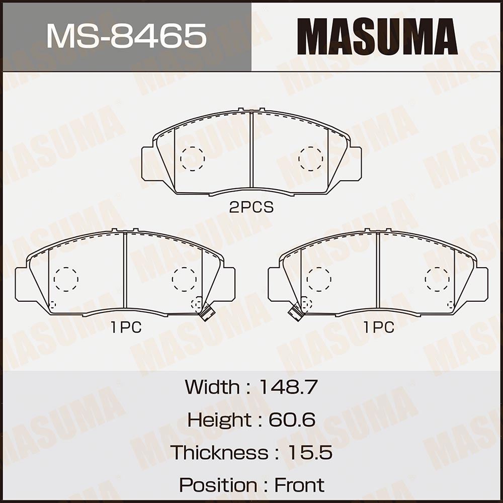 Má Phanh Trước Honda Civic OEM MS-8465