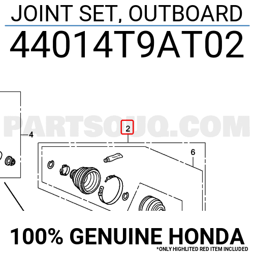 Đầu Láp Ngoài Honda City Mã phụ tùng 44014T9AT02