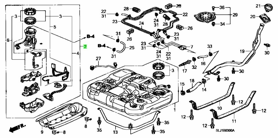 Cụm Bơm Xăng Honda Civic Mã phụ tùng 17045SNG000