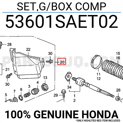 Mô Tơ Trợ Lực Điện Honda Cr-V Mã phụ tùng 53602SWCG01