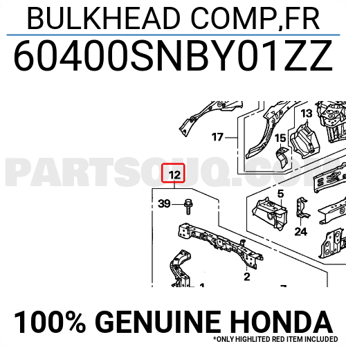 Khung Xương Đỡ Giàn Nóng Két Nước Honda Civic Mã phụ tùng 60400SNAA01ZZ