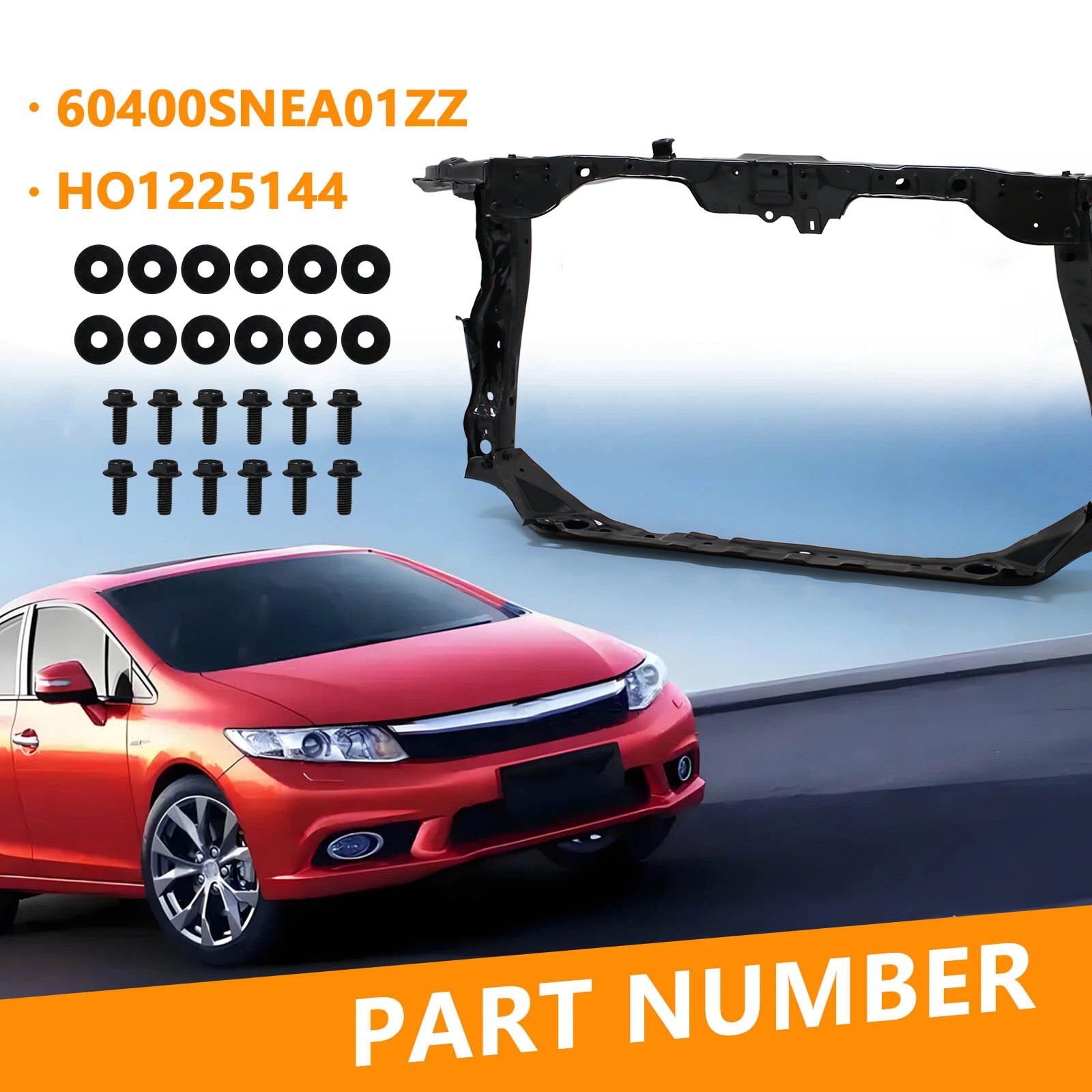 Khung Xương Đỡ Giàn Nóng Két Nước Honda Civic Mã phụ tùng 60400SNAA01ZZ