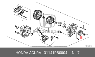 Buly Máy Phát Honda City Mã phụ tùng 31141RB0004