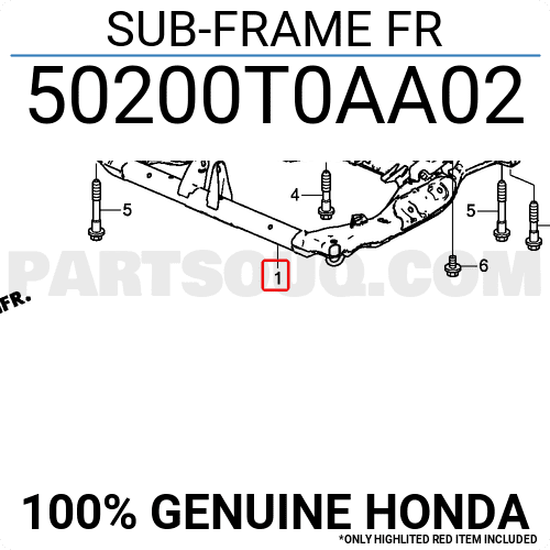 Giá Đỡ Động Cơ Honda Cr-V Mã phụ tùng 50200T0AA02