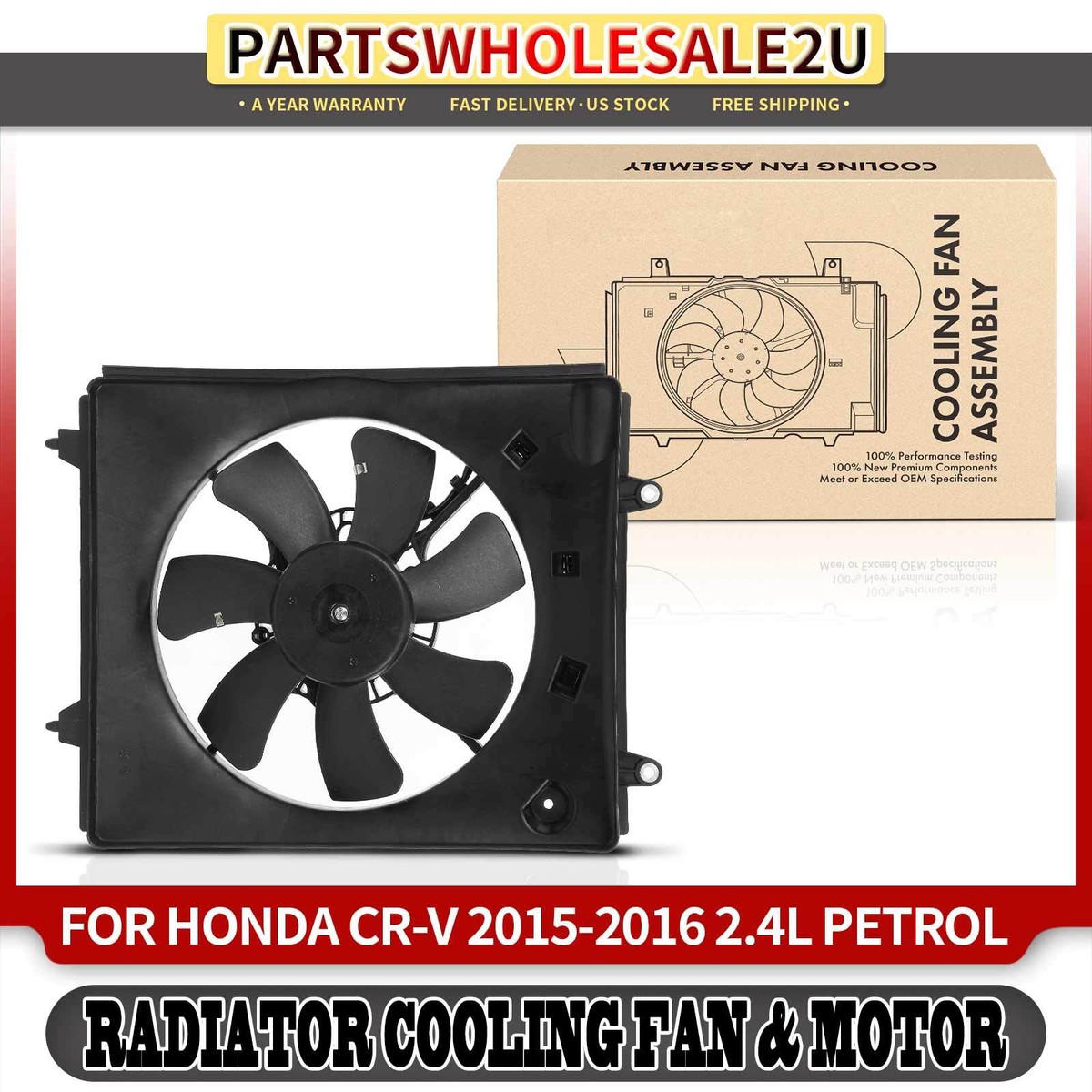 Lồng Quạt Gió Động Cơ 7 Cánh Honda Cr-V Mã phụ tùng 38615R5AA01