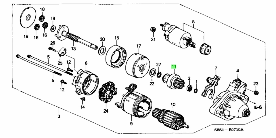 Mắc Lích Đề 2.0 & 2.$ Honda Civic Mã phụ tùng 31207PNA003