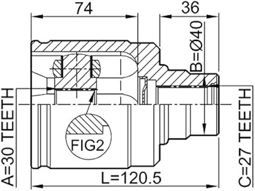 Đầu Láp Trong Trái Số Sàn 1.8L 27X30x40 Honda Civic Mã phụ tùng 44310S5A300