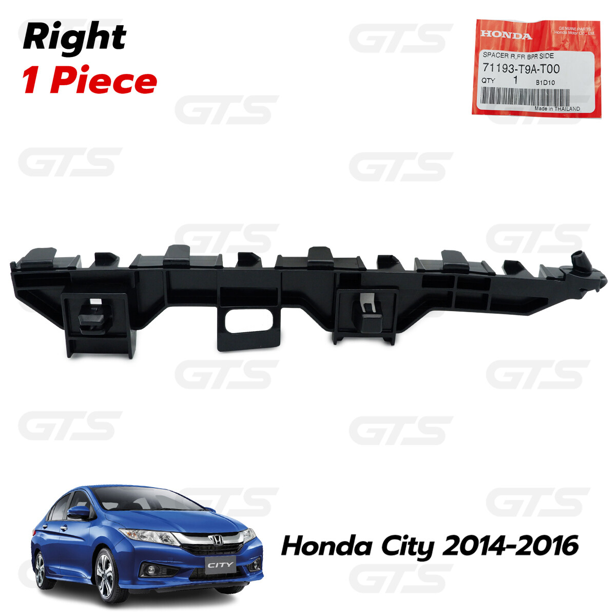 Nẹp Cài Cản Trước Phải Honda City Mã phụ tùng 71193T9AT00