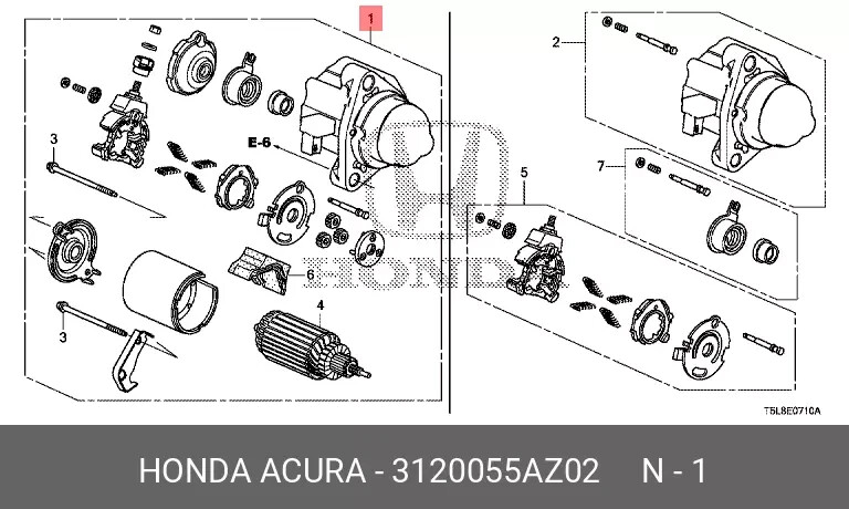 Máy Đề Honda City Mã phụ tùng 3120055AZ02