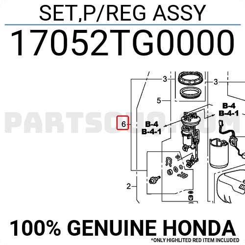 Cụm Bơm Xăng Honda City Mã phụ tùng 17052TG0000