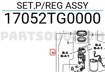 Cụm Bơm Xăng Honda City Mã phụ tùng 17052TG0000