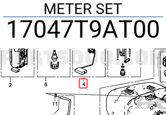 Phao Báo Xăng Honda City Mã phụ tùng 17047T9AT00