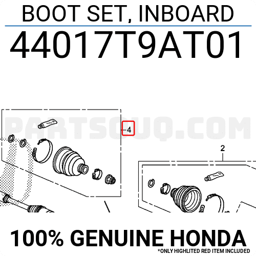 Chụp Bụi Láp Trong Honda City Mã phụ tùng 44017T9AT01