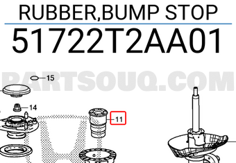 Tăm Bông Giảm Xóc Trước Honda Accord Mã phụ tùng 51722T2MT01