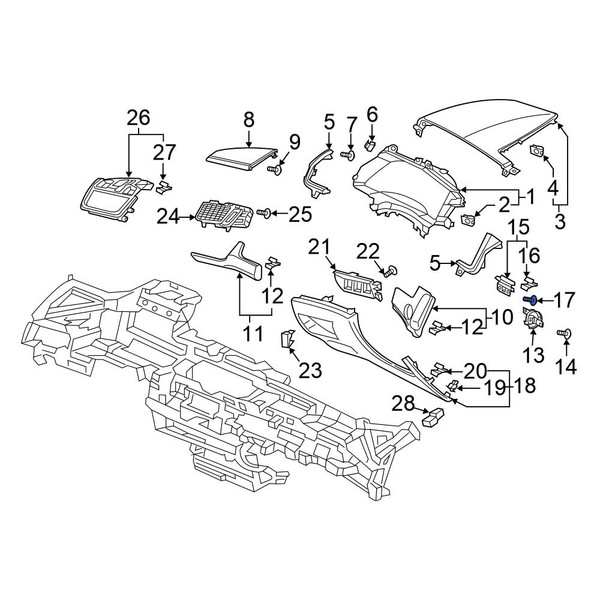 Cửa Gió Điều Hòa Sau Honda City Mã phụ tùng 9391324220