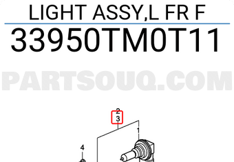 Đèn Gầm Trái Honda City OEM 33950TM0T11-oe