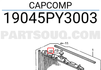 Nắp Két Nước Honda City Mã phụ tùng 19045p08013