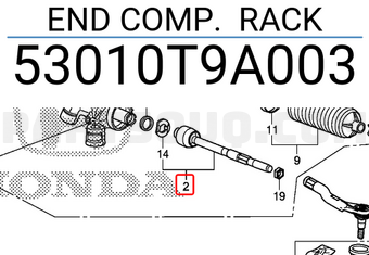 Rotuyn Lái Trong Honda City Mã phụ tùng 53010T9A003