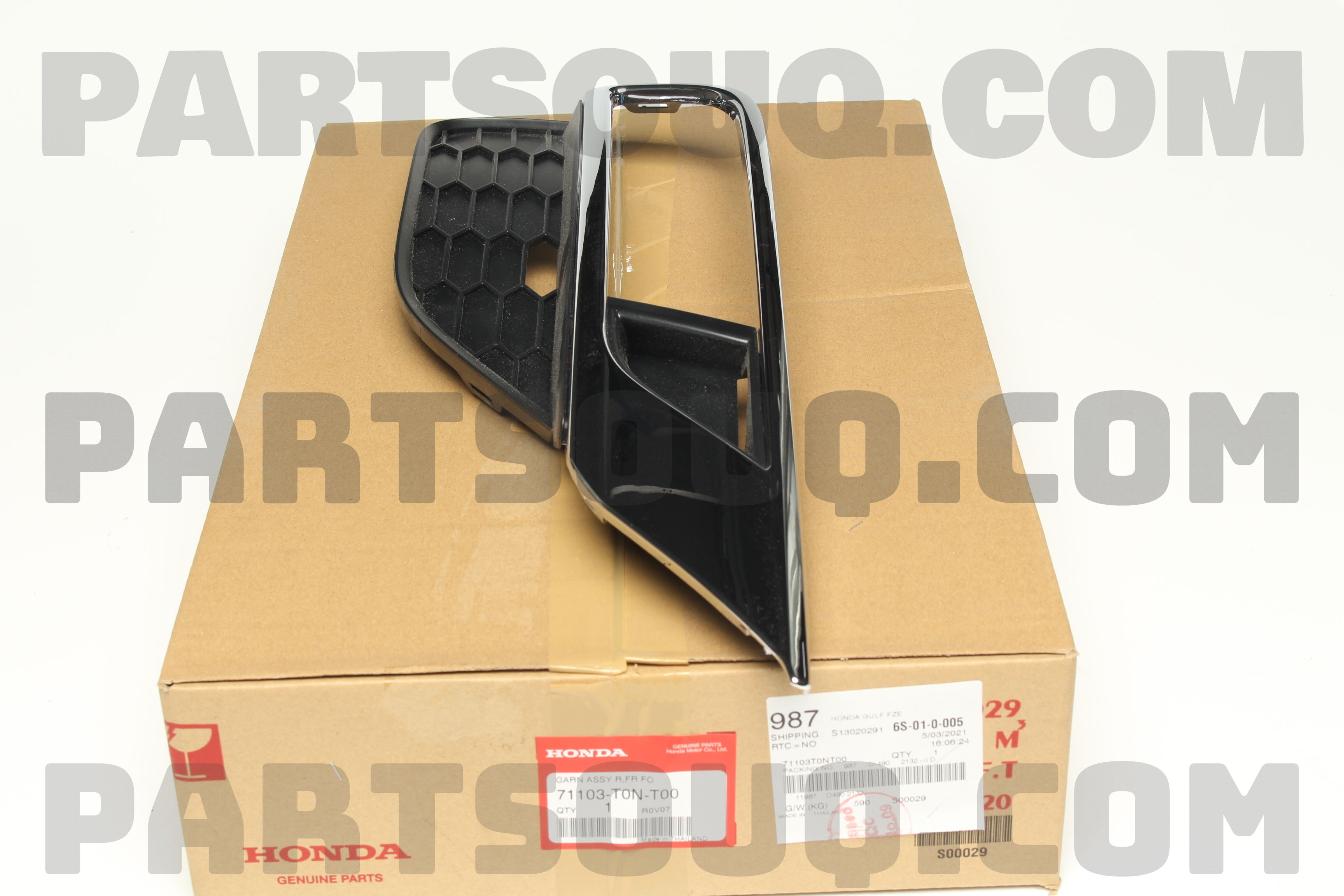 Ốp Đèn Gầm Phải Không Viền Mạ Honda Cr-V Mã phụ tùng 71103t0th00