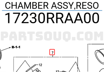 Hộp Lọc Gió Dưới Honda Civic Mã phụ tùng 17230RRAA00