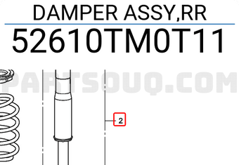Giảm Xóc Sau Honda City Mã phụ tùng 52610TM0T11
