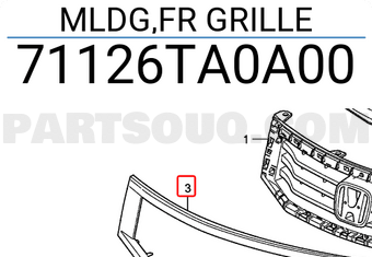 Đế Bắt Biểu Tượng Mặt Ca Lăng Honda Cr-V Mã phụ tùng 71126TFAT00