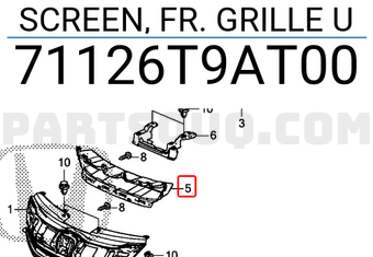 Đế Bắt Biểu Tượng Mặt Ca Lăng Honda Cr-V Mã phụ tùng 71126TFAT00