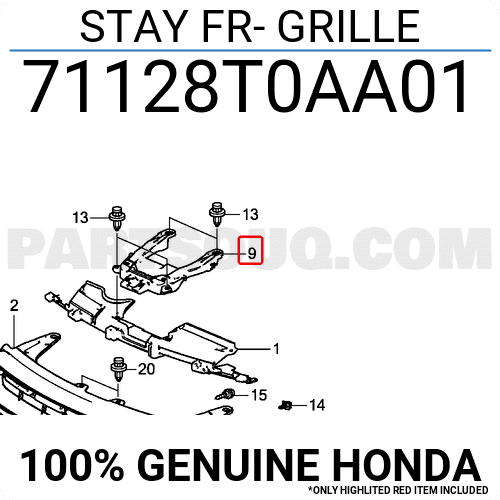 Nẹp Mạ Ca Lăng Trước Trái Honda Cr-V Mã phụ tùng 71128TFAT00