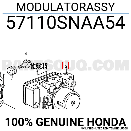 Cụm Điều Khiển Abs 2.0 Honda Civic Mã phụ tùng 57110SNAA54