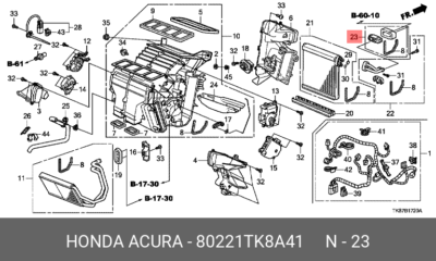 Giàn Lạnh Máy Điều Hòa Honda Cr-V OEM 80211T0NP41-OE