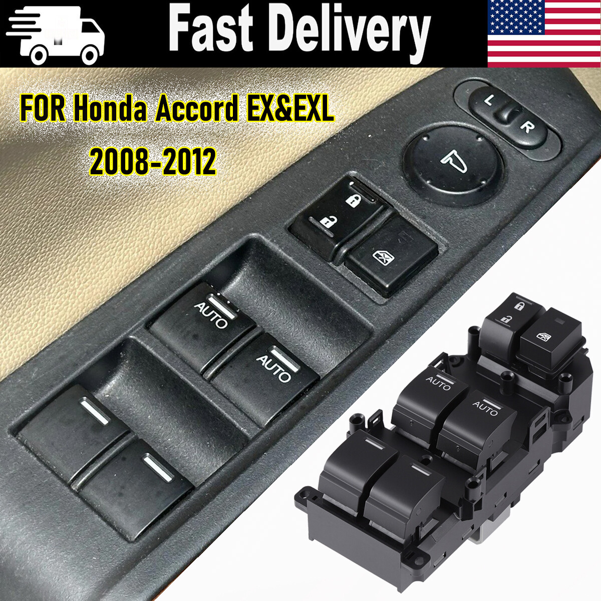 Công Tắc Lên Xuống Kính Tổng 2 Auto Honda Accord Mã phụ tùng 35750TA0A31