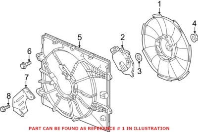 Cánh Quạt Gió Động Cơ Honda Civic Mã phụ tùng 190205BAA01