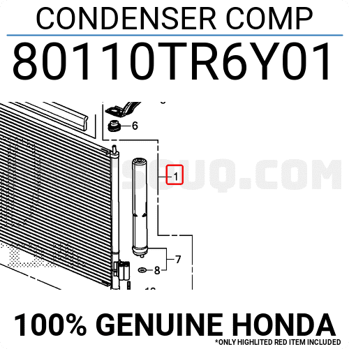 Giàn Nóng Honda Cr-V OEM 80110T0TH01