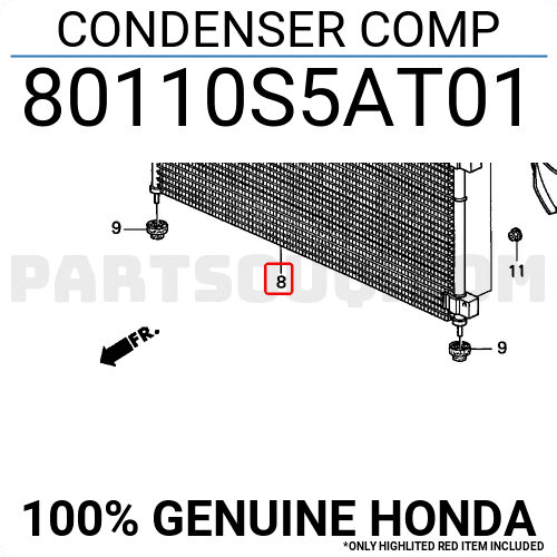 Giàn Nóng Honda Cr-V OEM 80110T0TH01