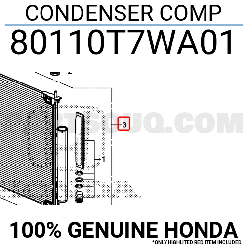 Giàn Nóng Honda Cr-V Mã phụ tùng 80110T0NT01