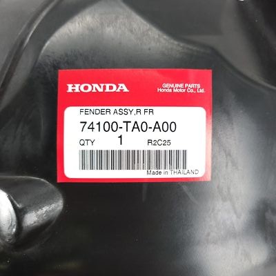 Chắn Bùn Lòng Dè Trước Phải Honda City Mã phụ tùng 74100T9AT00
