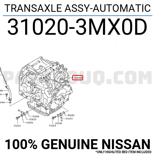Hộp Số Tự Động (At) Nissan Sunny Mã phụ tùng 310203MX0D