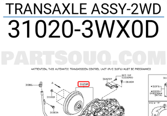 Hộp Số Tự Động (At) Nissan Sunny Mã phụ tùng 310203MX0D