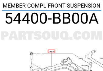 Giá Đỡ Động Cơ Nissan Qashqai Mã phụ tùng 54400BB00A