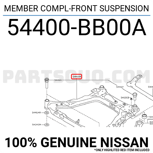 Giá Đỡ Động Cơ Nissan Qashqai Mã phụ tùng 54400BB00A