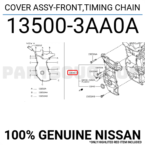 Bơm Dầu Động Cơ Nissan Sunny OEM 135003AA0A