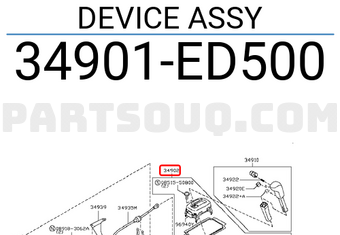 Tay Nắm Đi Số Nissan Tida Mã phụ tùng 34901ED500